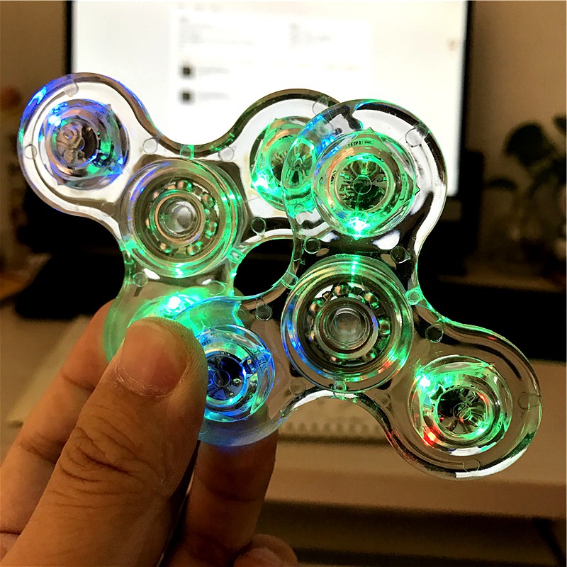 Con Quay Đồ Chơi Fidget Spinner Với Đèn Led Giúp Giảm Stress