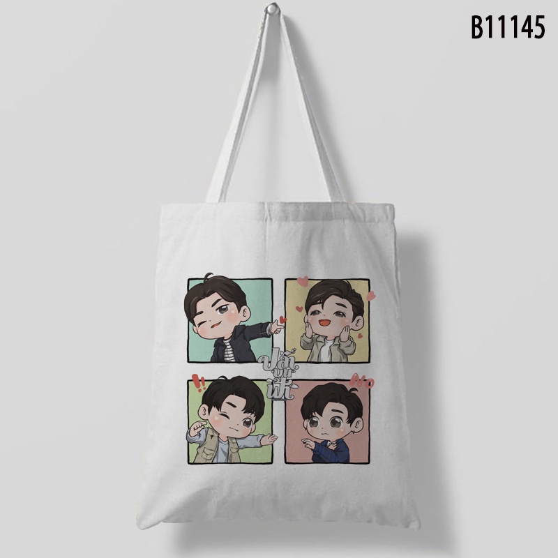 Fish upon Túi tote Mua Sắm Không Dây Kéo Thời Trang Hàn Quốc Cho Nữ