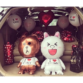 Bóng bạc Thỏ Cony, Gấu Brown