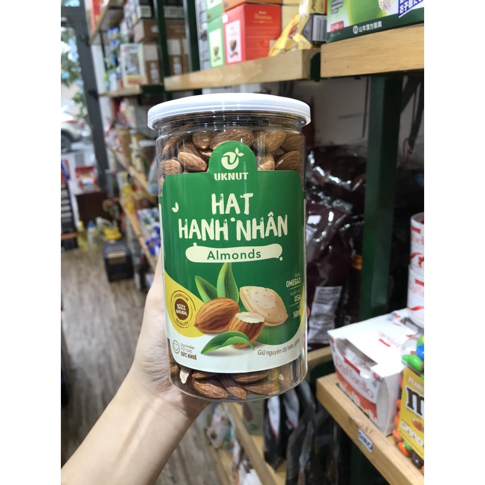 Hạt hạnh nhân Mỹ tách võ nguyên vị 500g