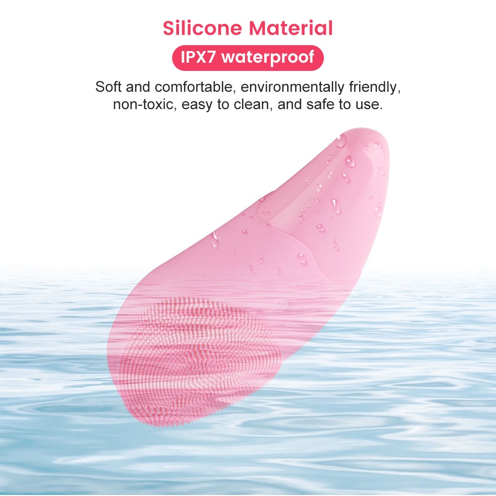 Máy Rửa Mặt Bằng Sóng Âm Điện Tử Bằng Silicon Mềm Làm Sạch Mụn Đầu Đen