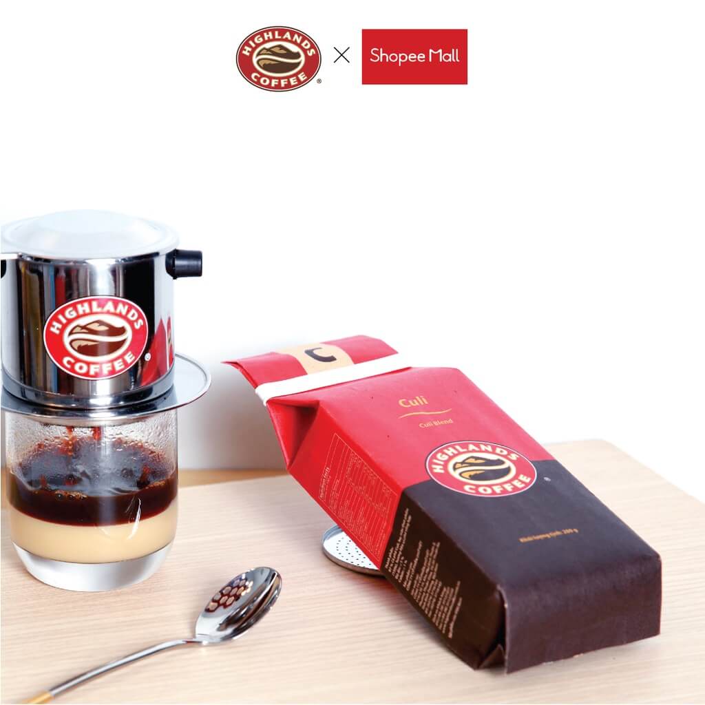 Phin cafe Highlands Coffee inox cao cấp