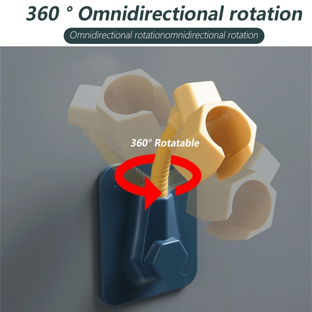 Giá Đỡ Vòi Hoa Sen Dán Tường Xoay 360 Độ
