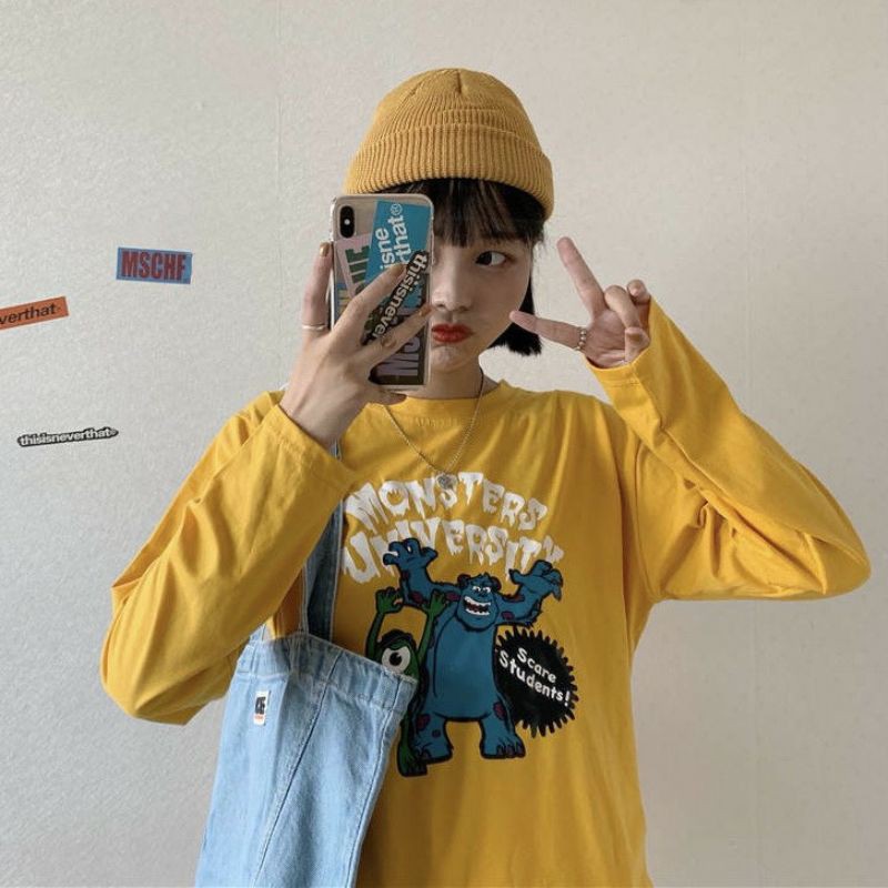 Áo thun tay dài Unisex Monsters