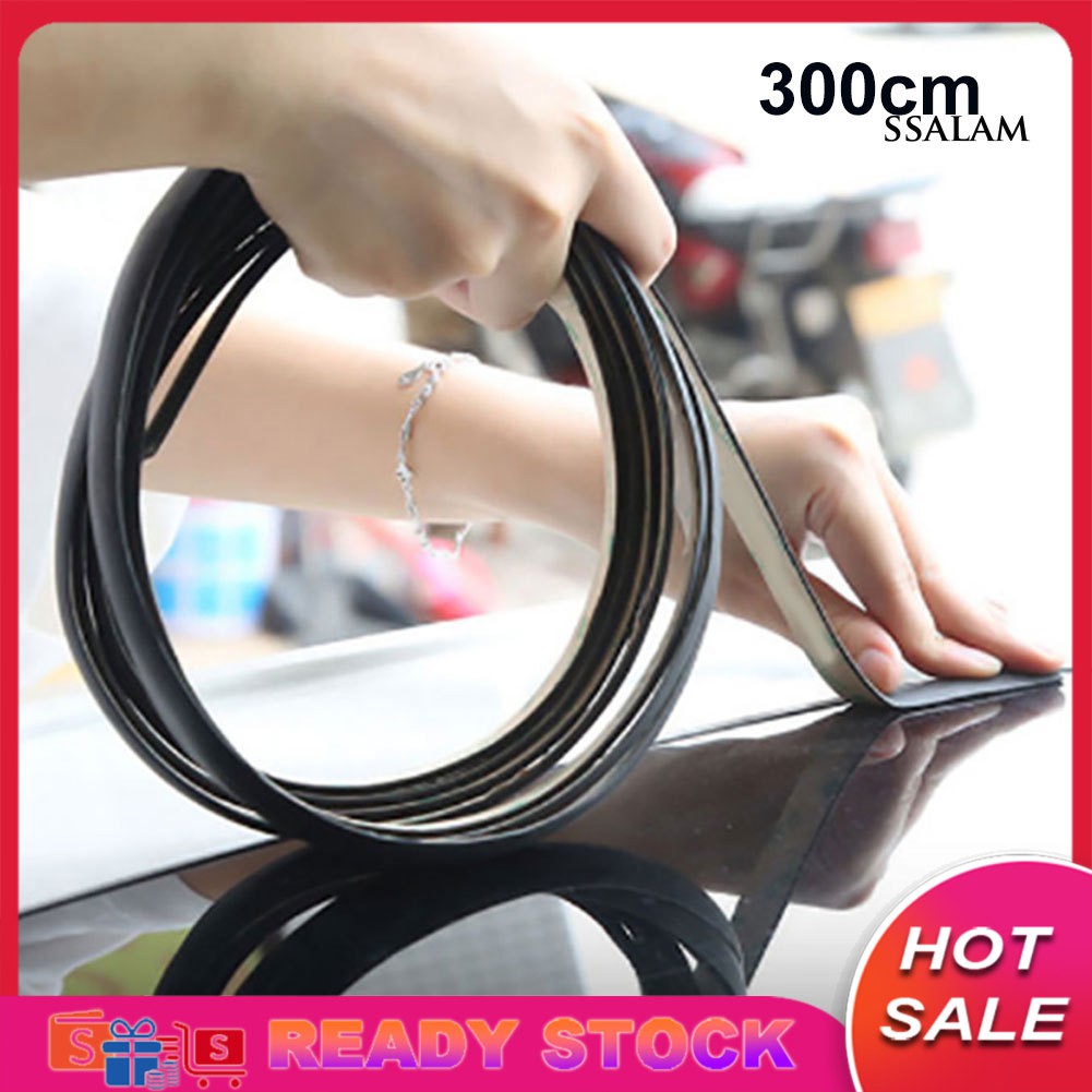 Dải Cao Su Cách Âm Chống Thấm Nước 300cm Dán Kính Chắn Gió Xe Hơi