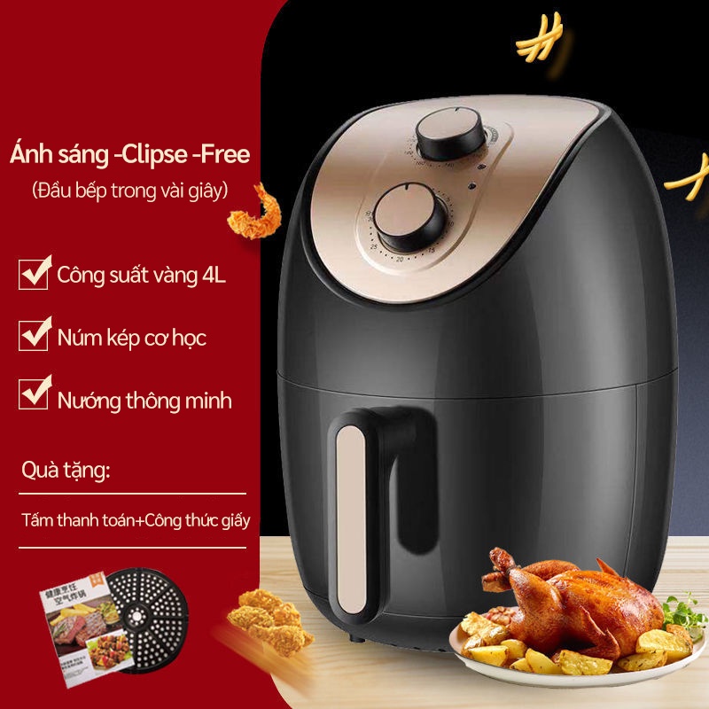 Nồi Chiên Không Dầu Thông Minh Dung Tích Lớn 4L SA2257