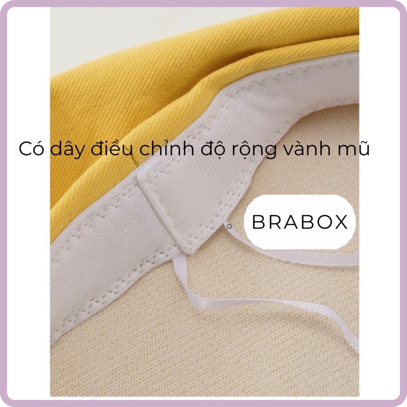 Mũ nồi cotton nhiều màu , beret có dây điều chỉnh BRABOX