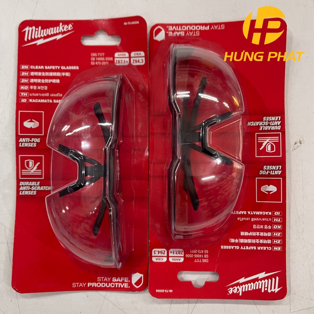 Kính bảo hộ Milwaukee 48-73-2000A chính hãng
