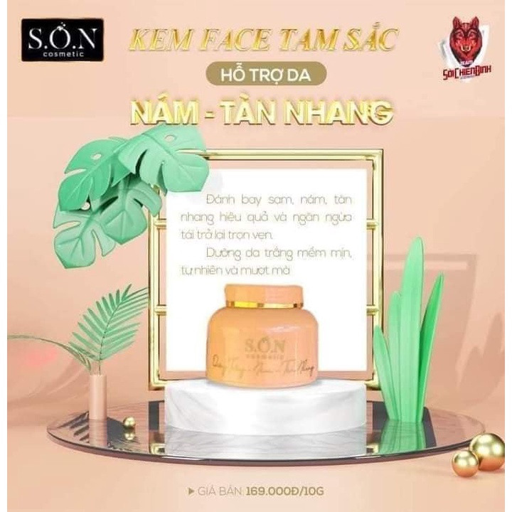SIÊU PHẨM KEM FACE SON TÓC TIÊN- KEM FACE TRẮNG DA.MỜ THÂM MỤN,MỜ NÁM
