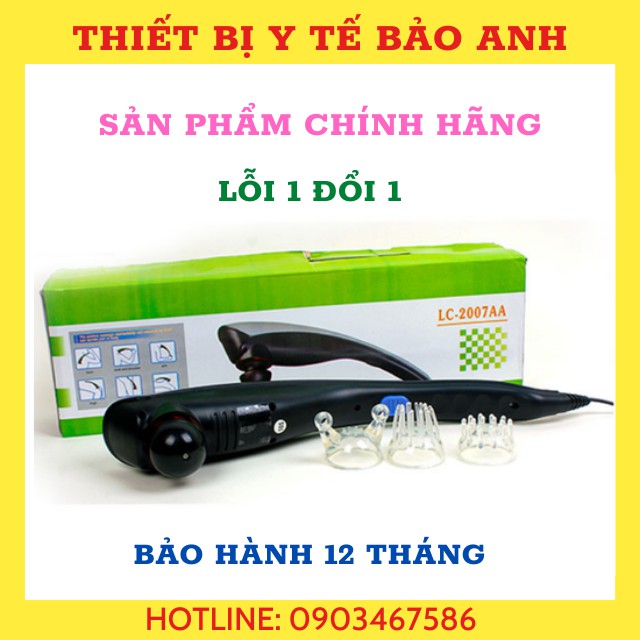 Máy Massage Toàn Thân Energy King 3 Đầu LC-2007AA Cầm Tay Cao Cấp