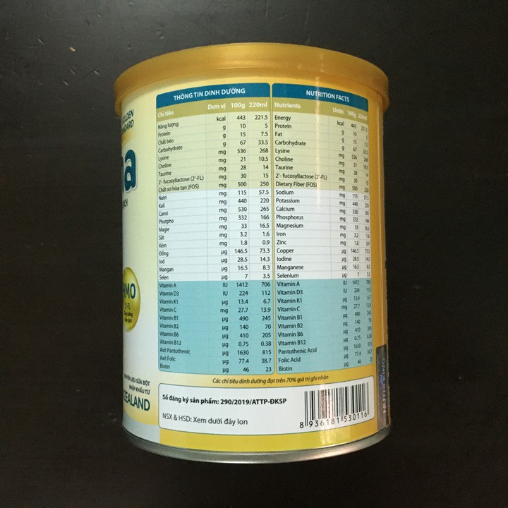 Sữa Hovana Digest - Hỗ Trợ Tiêu Hóa - 900gr