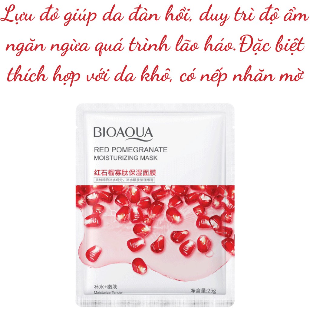 Mặt Nạ Giấy Dưỡng Da Trái Cây Trắng Sáng Cấp Ẩm Nước Giảm Mụn Mask Hoa Quả Bioaqua P0382 | WebRaoVat - webraovat.net.vn