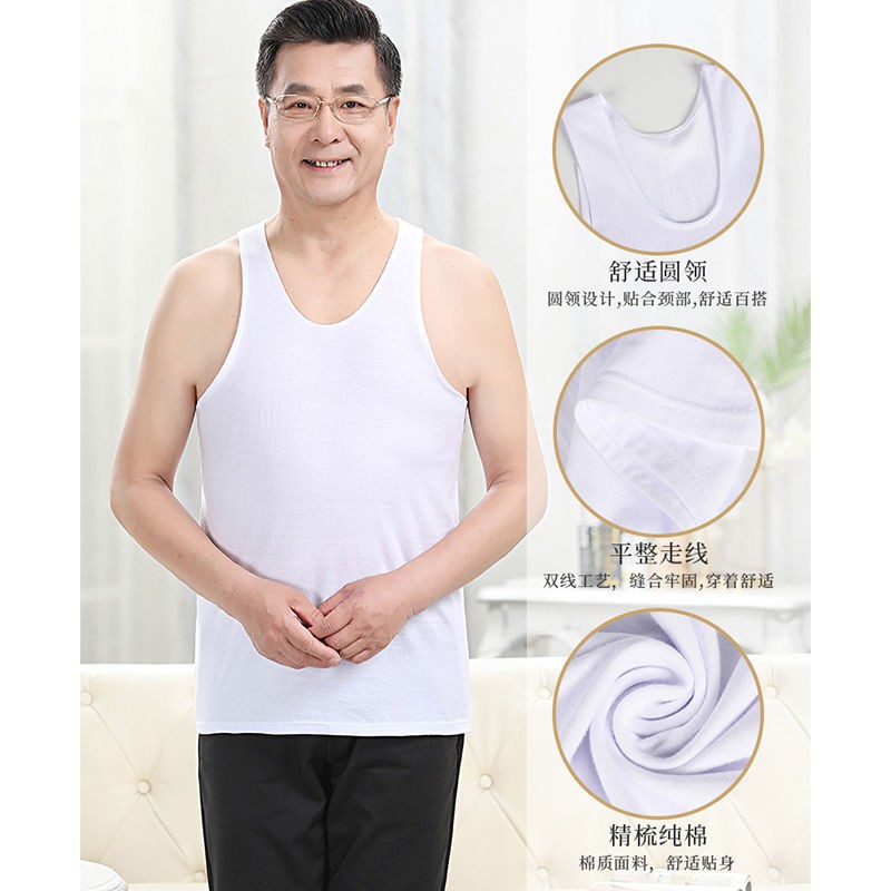 Set 2 Áo Sơ Mi Cotton Dáng Rộng Thời Trang Cho Đàn Ông Trung Niên