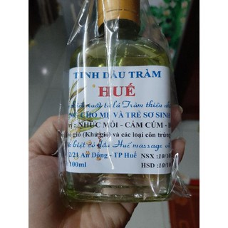 Dầu tràm Huế chai 100ml nguyên chất date mới