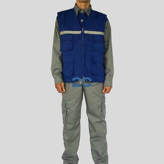 Áo Gile Túi Hộp Phản Quang Màu Xanh Bích – ABHPQ20-15