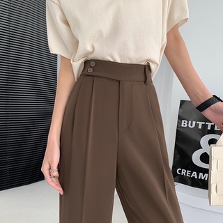 Quần tây công sở MIA baggy vạt lệch cúc hông dáng basic