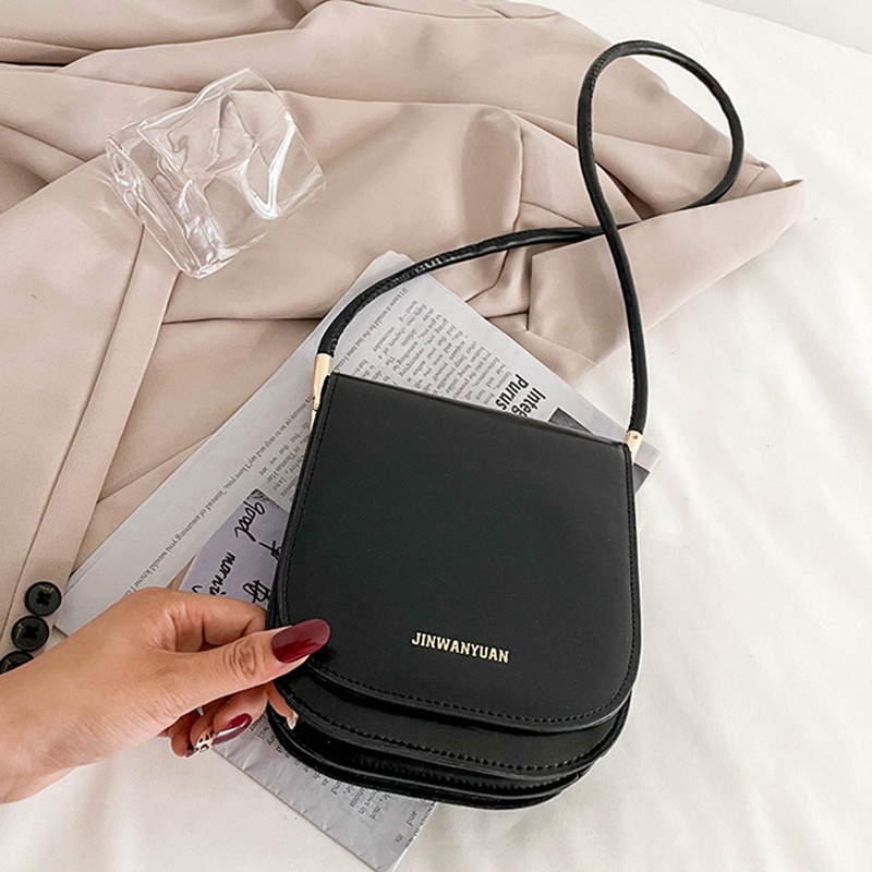 Túi Đeo Vai Màu Trơn Thời Trang Hàn Quốc Cho Nữ IELGY