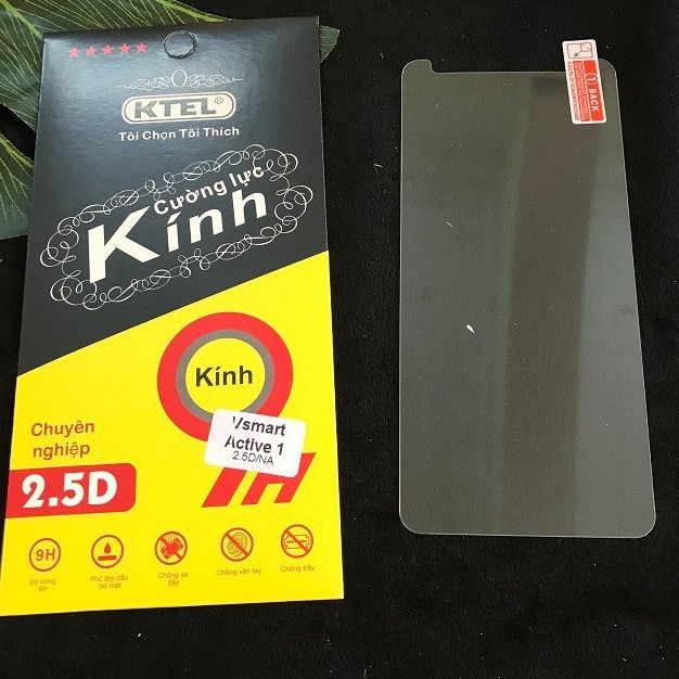 Kính cường lực Vsmart Active 1 cao cấp, tặng kèm khăn lau màn hình