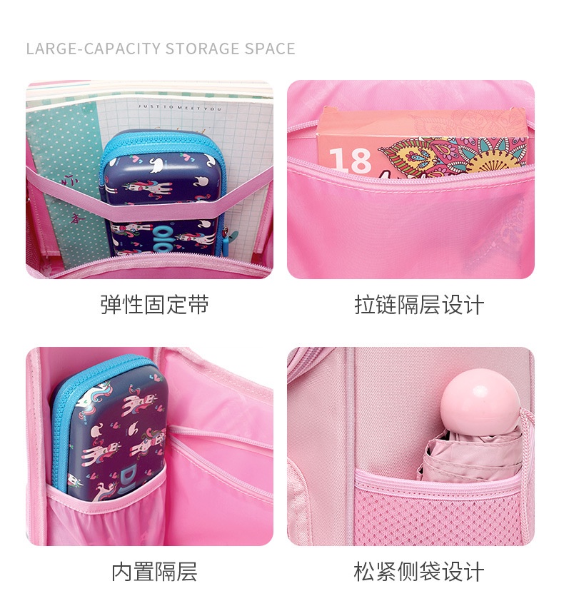 Ba lô CHỐNG GÙ học sinh cấp 1 siêu nhẹ chống nước cao cấp phong cách mới - Fortune Mouse HS1313