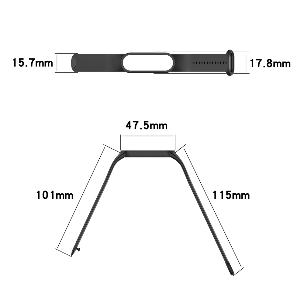 Dây Đeo Silicon Mềm Thay Thế Cho Đồng Hồ Thông Minh Xiaomi Mi Band 5 6