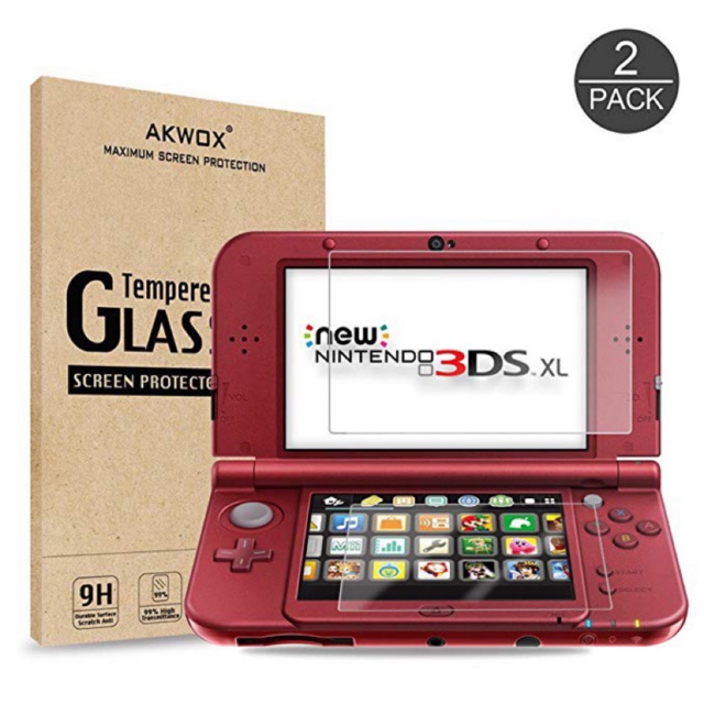 dán kính cường lực Nintendo new 3ds xl mặt trên