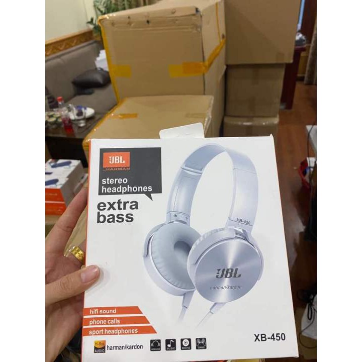 [Deal Hot] Tai Nghe Chụp Tai JBL XB450 Jack 3.5mm Âm Chuẩn - Bass Cực Mạnh - Đệm Tai Êm Ái - Bảo Hành Đổi Mới