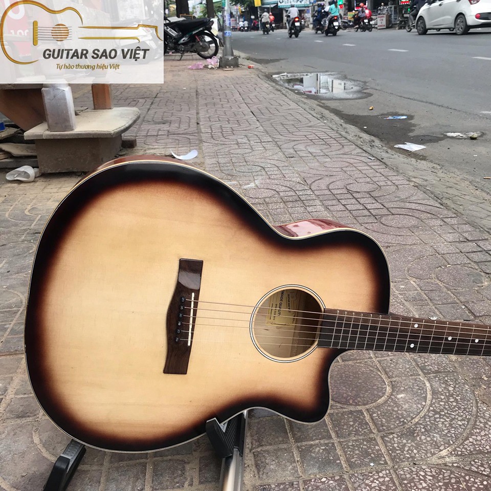 Đàn Guitar Acoustic mặt gỗ thông có ty chỉnh cần SC-01R