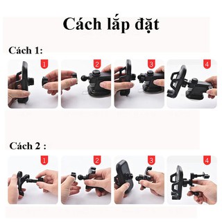 Giá Đỡ Điện Thoại Trên Ô Tô 3 In 1 – Kẹp điện thoại ô tô – Đa Năng, Chắc Chắn, Thích Hợp Nhiều Vị Trí Trên Xe | BigBuy360 - bigbuy360.vn