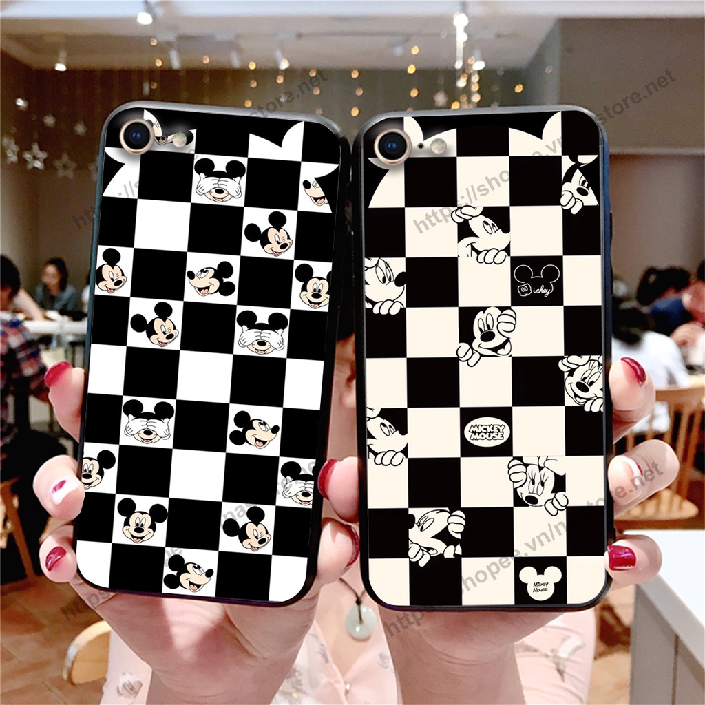 Ốp lưng Iphone 5/5S/5SE- IPHONE 6/6S-IPHONE 6/6S PLUS-IPHONE 7/8-IPHONE SE 2020 trái tim caro, mikey beabrick cute