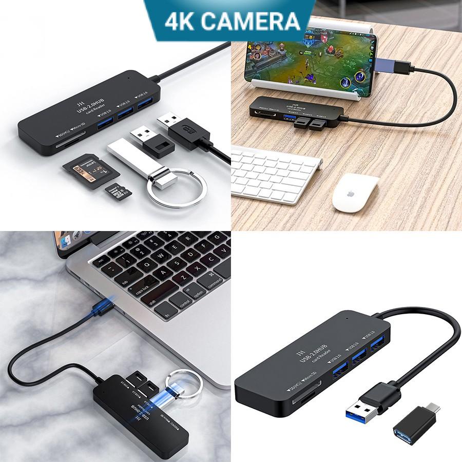 Bộ chia cổng usb kiêm đầu đọc thẻ nhớ SD đa năng chính hãng