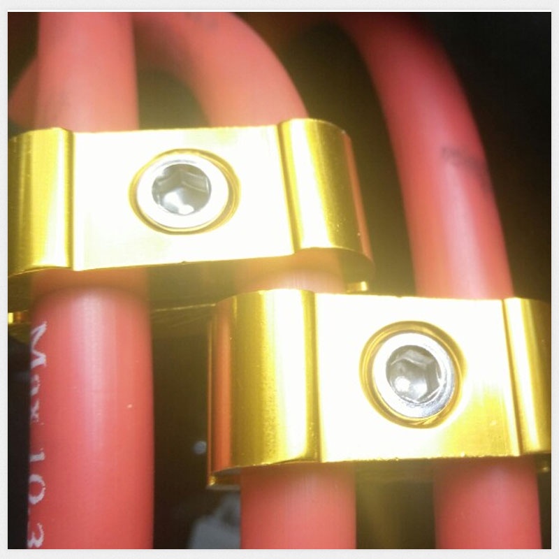 Set 3 Kẹp Cáp Tách Dây Bugi Xe Hơi Bằng Nhôm Thay Thế Tiện Dụng Bộ phân tách dây cáp tự động đa năng Kẹp dây đai ô tô Bộ tổ chức trang trí Bộ phận thay thế Phụ kiện ngoại thất ô tô