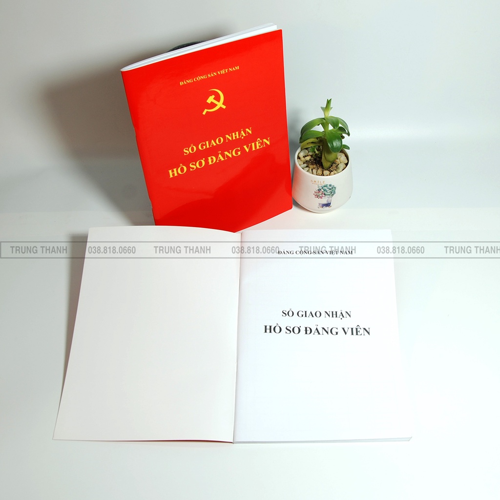 Sổ giao nhận Hồ sơ Đảng viên, kích thước A4, ruột 100 trang