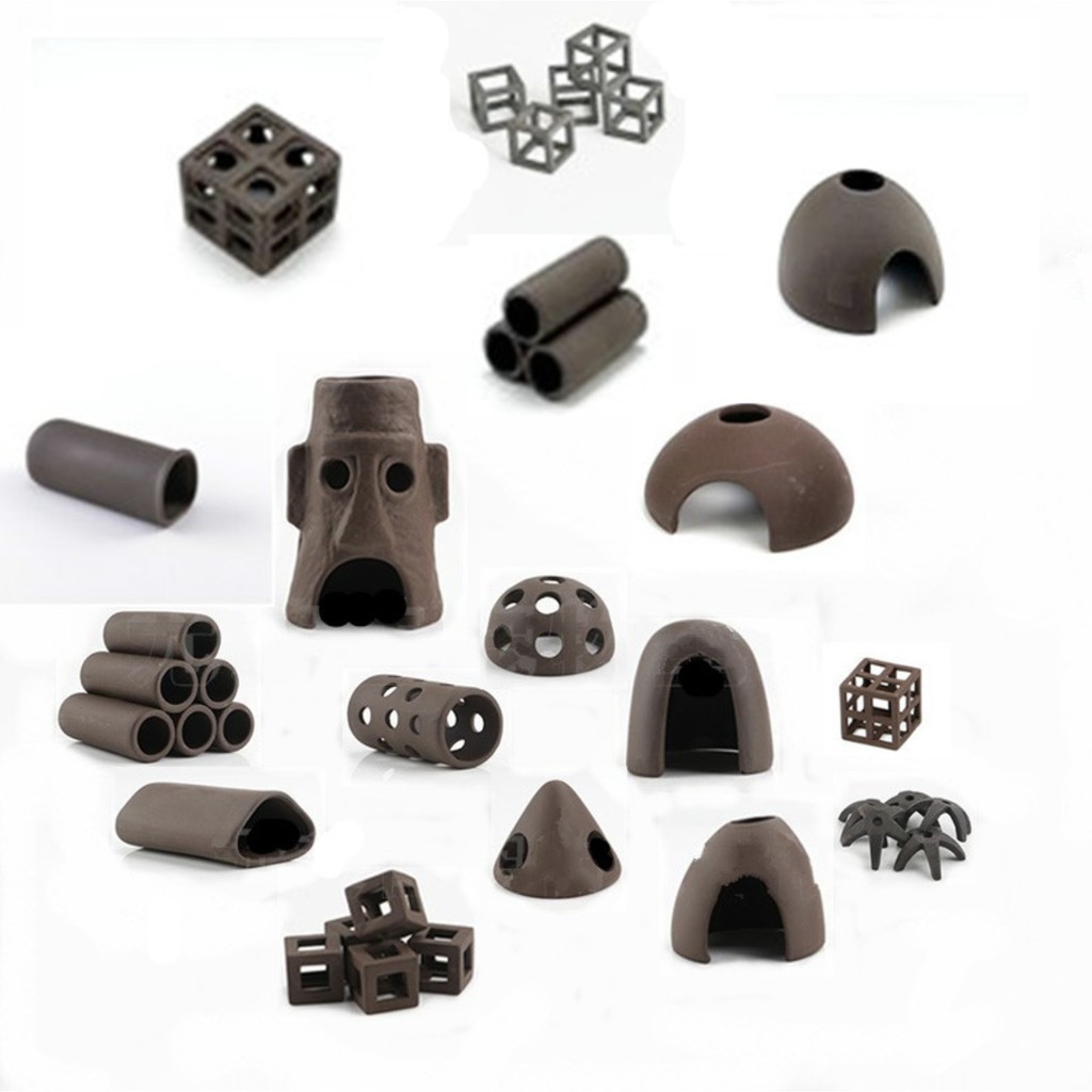 Hình lập phương đồ chơi tép cảnh và cá cảnh