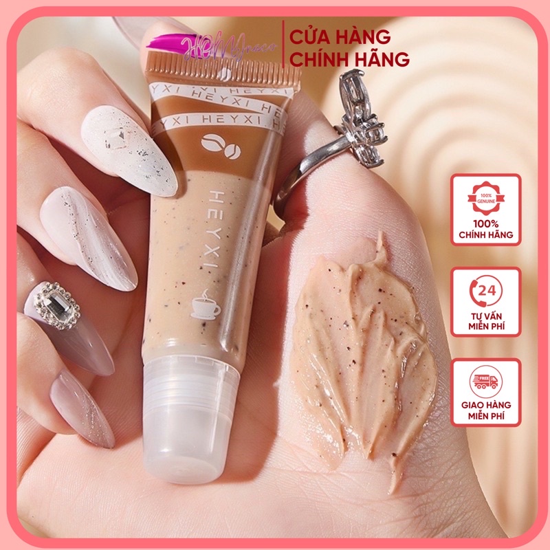 Tẩy Da Chết Tế Bào Chết Môi Heyxi Cafe 15g CoffeeMoisturizing Lip Scrub Dưỡng Ẩm Và Căng Bóng Môi