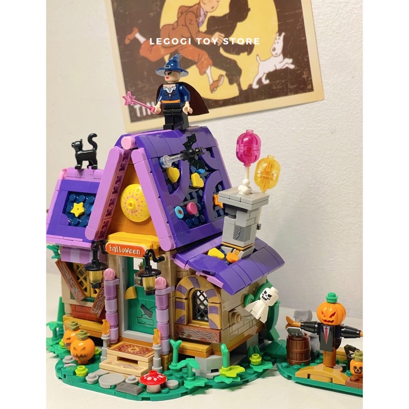 Đồ chơi xếp hình Legogi CÁC MẪU HALLOWEEN mô hình lắp ráp lắp ghép Balody Loz mini