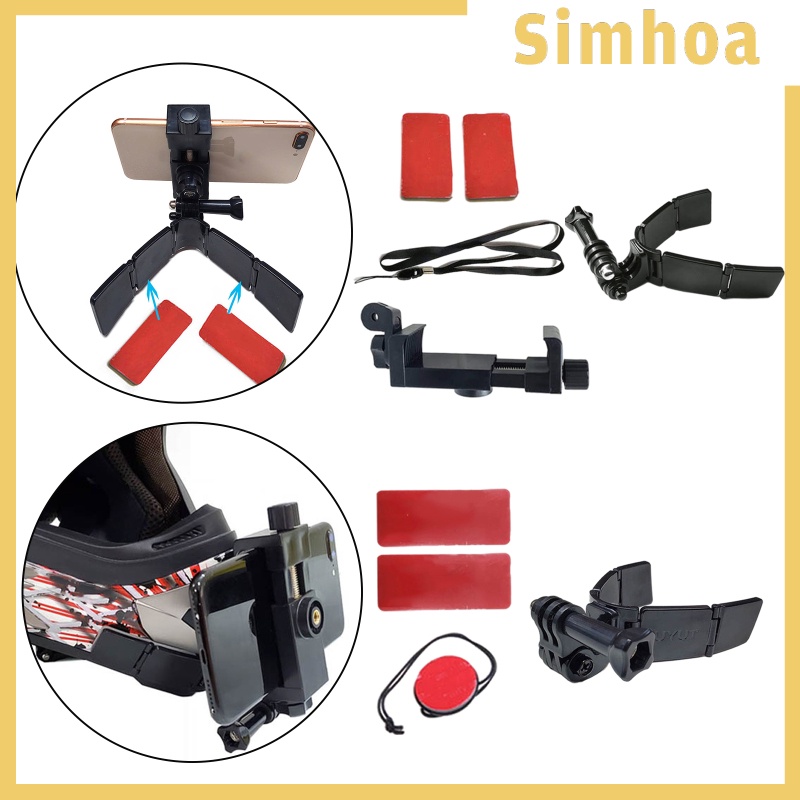 [SIMHOA] Helmet Front Chin Mount For GoPro Hero 9 8 7 6 5 4