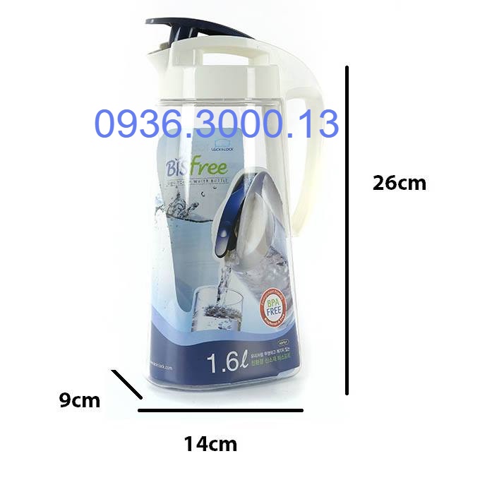 Bình nước One Touch 1.6L Lock&Lock ABF631