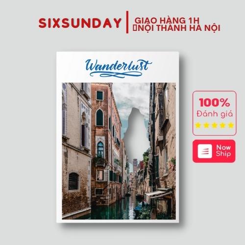 Vở 80 trang, Vở kẻ ngang Six Sunday mẫu Dòng Sông, tập học sinh ghi chép b5, giấy viết kẻ ngang, lined