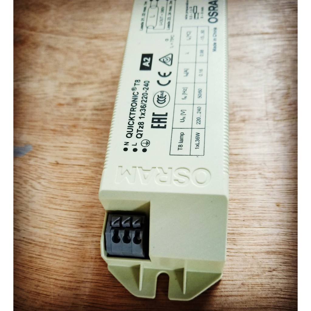 (SALE) Chấn lưu ballast Osram QTz8 1x36 cho bóng tuýp 36W 1.2m