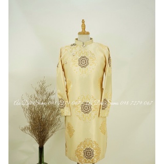 áo dài cách tân nam gấm mới