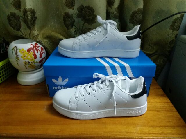 [Mã FADI5K245 giảm 5K đơn 0đ] [Có Ảnh + Video thật] Giày Thể Thao Stan Smith Gót Đen | BigBuy360 - bigbuy360.vn