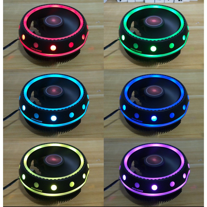 [Tặng keo Tản nhiệt] Quạt Tản nhiệt cpu Coolmon UFOX có led rgb