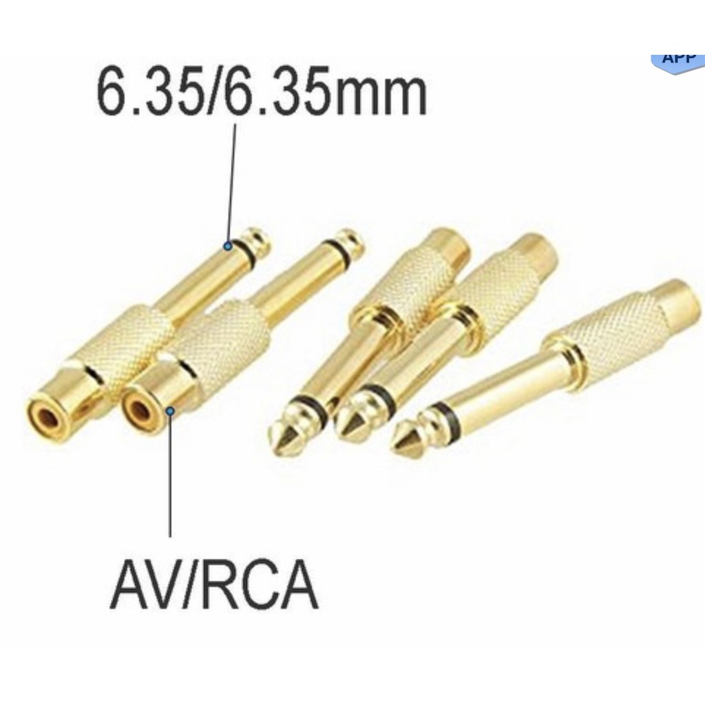 [Mã ELHACE giảm 4% đơn 300K] [Mã ELFLASH3 hoàn 10K xu đơn 20K] Jack chuyển 6.5mm (6 ly) ra bông sen RCA