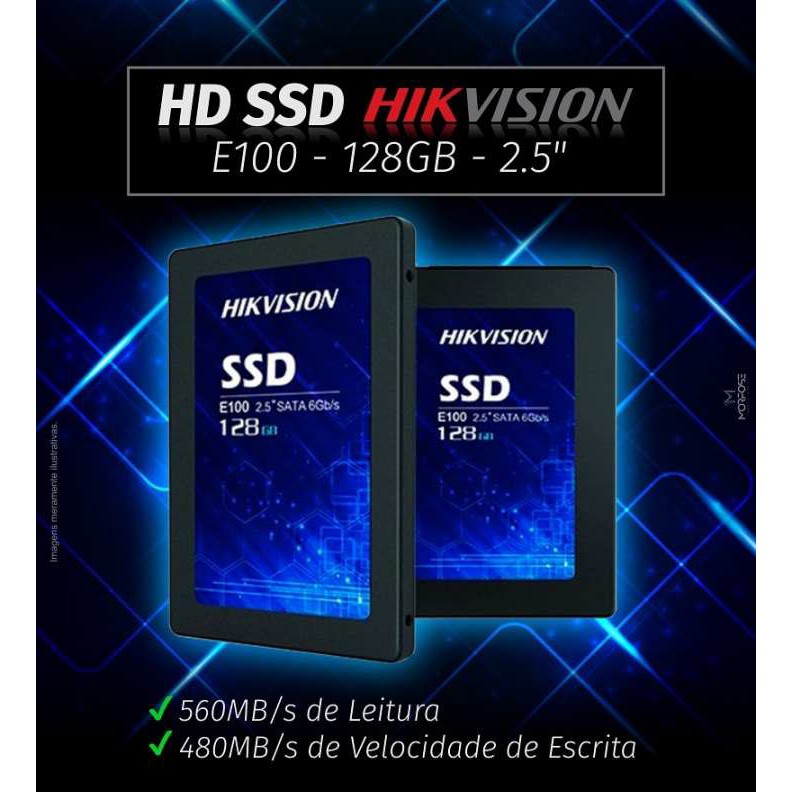 Ổ Cứng SSD HIKVISION E100 128GB chuẩn giao tiếp SATA III | BigBuy360 - bigbuy360.vn