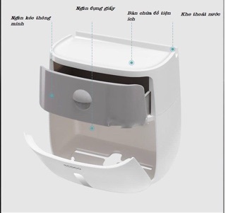 Hộp đựng giấy vệ sinh ecoco