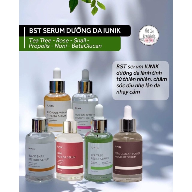 Bộ sưu tập serum dưỡng da IUNIK