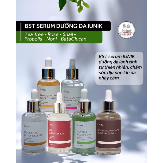 Bộ sưu tập serum dưỡng da IUNIK