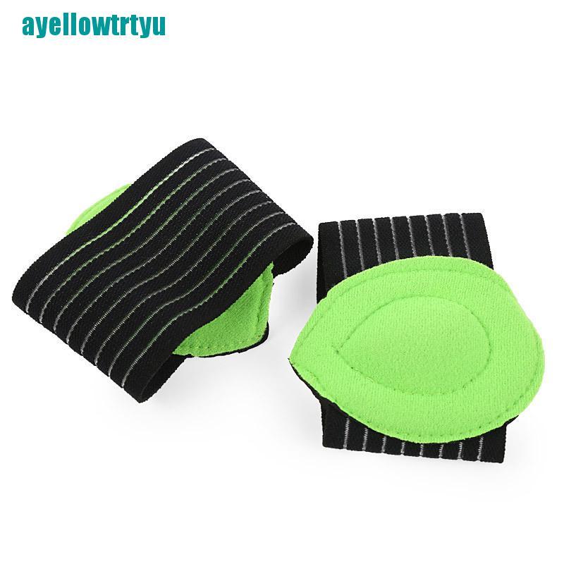 【tyu】1 Pair Feet Heel Pain Relief Plantar Fasciitis Insole Run-up Pad Feet Sole Care