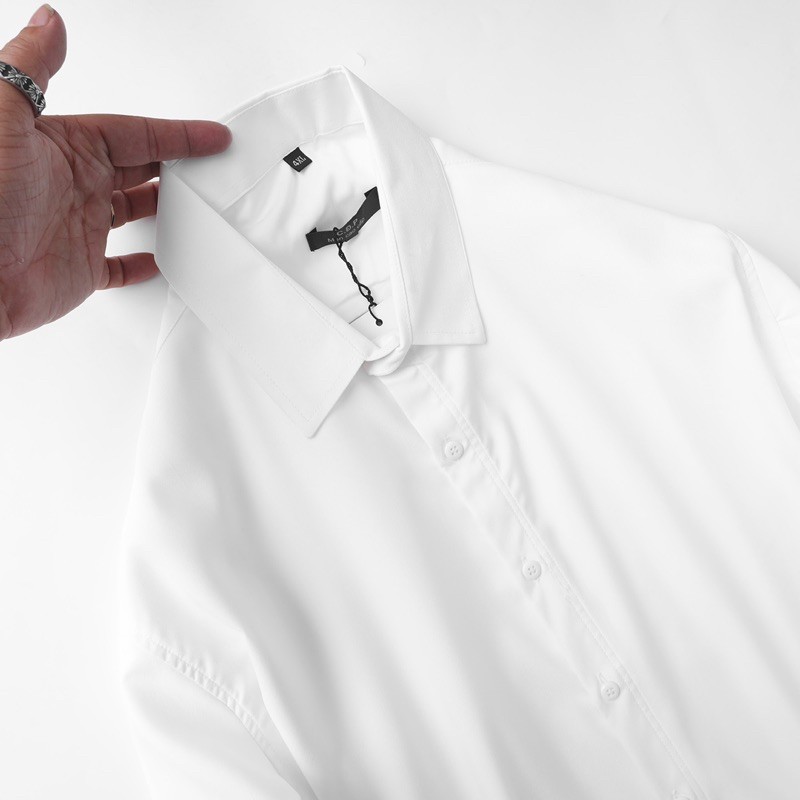Áo sơ mi nam màu trắng tay dài Bigsize < 120kg | BigBuy360 - bigbuy360.vn