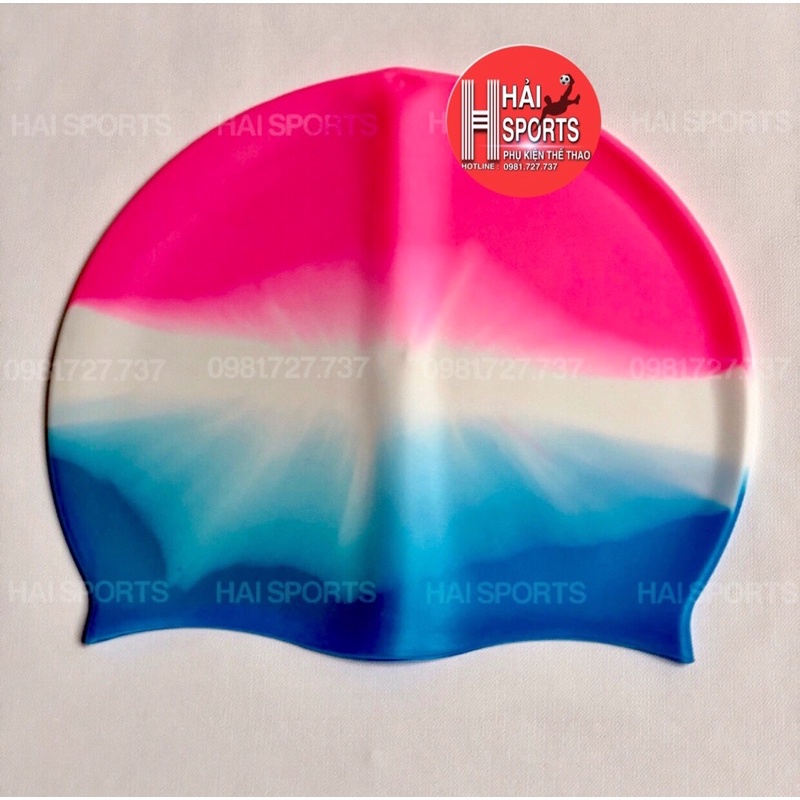 Mũ bơi Silicon kiểu dáng thể thao chống thấm nước -Nón bơi silicon dành cho nam,nữ  ( đủ sắc màu )